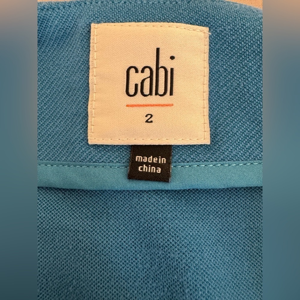 CAbi Sigourney Pencil Skirt - Cerulean Blue - Stretch Knit - Sz 2 - Picture 4 of 6